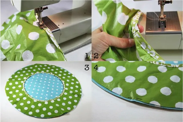 Vinyl Tablecloth Roll Up Diaper Changer Tutorial and Pattern