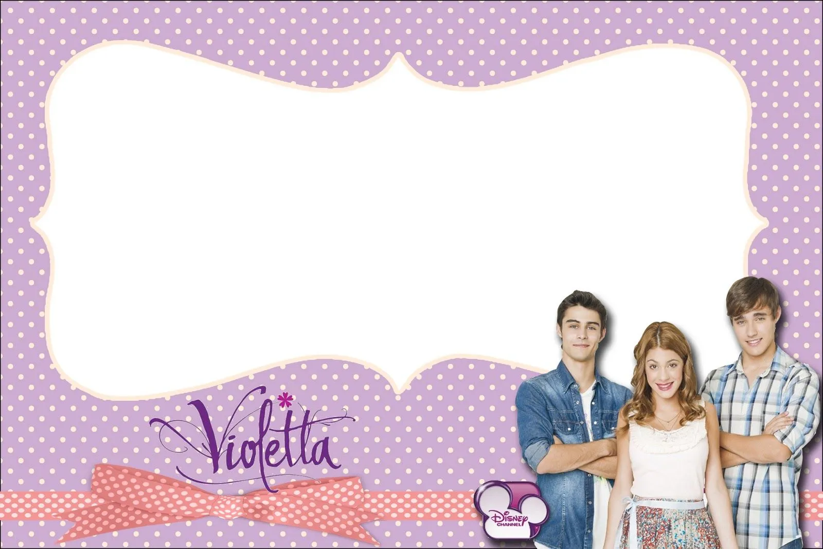 Violetta: Invitaciones de Violetta para Imprimir