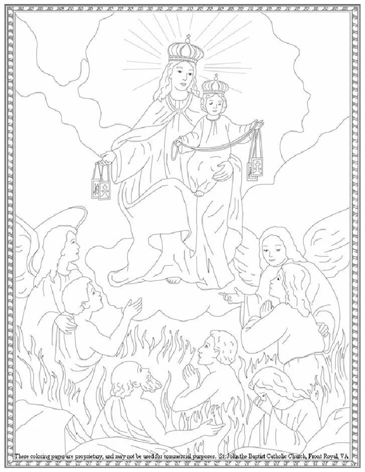 virgen del coromoto Colouring Pages