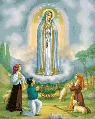 Virgen de fatima para pintar - Imagui