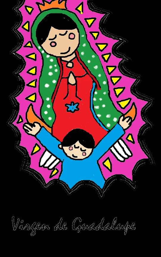 La Virgen De Guadalupe Cartoon | lol-