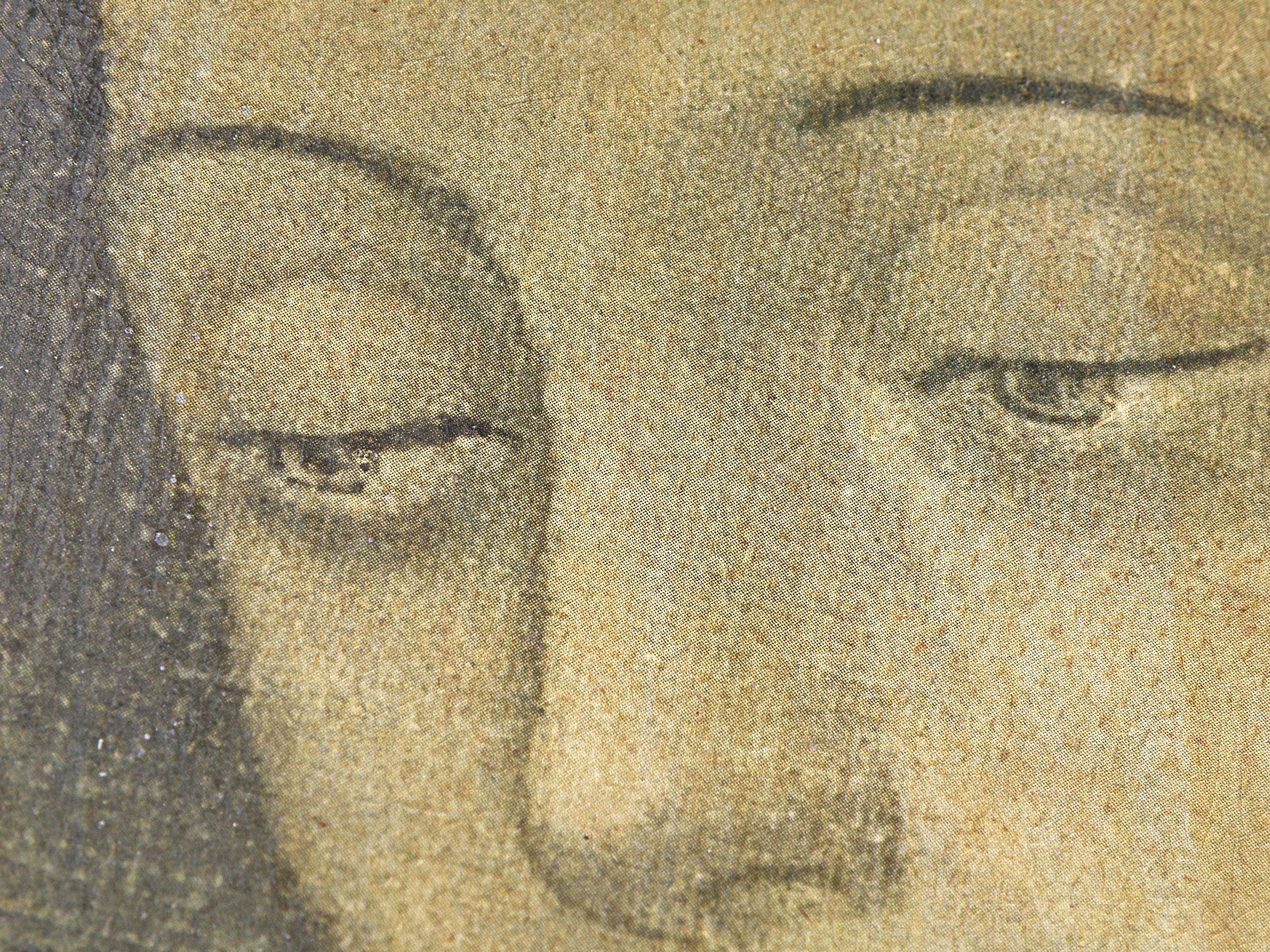 Virgen de Guadalupe (detalle de ojos y nariz) (una imagen viva ...