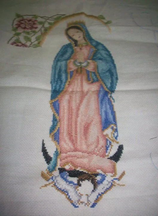 Virgen de Guadalupe en punto de cruz patrones - Imagui