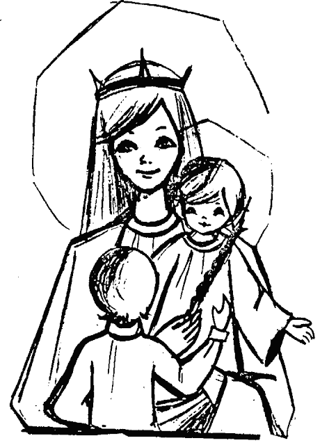 Virgen maria con niños - Imagui