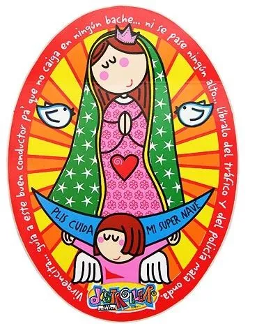Virgen de Guadalupe dibujo a color - Imagui