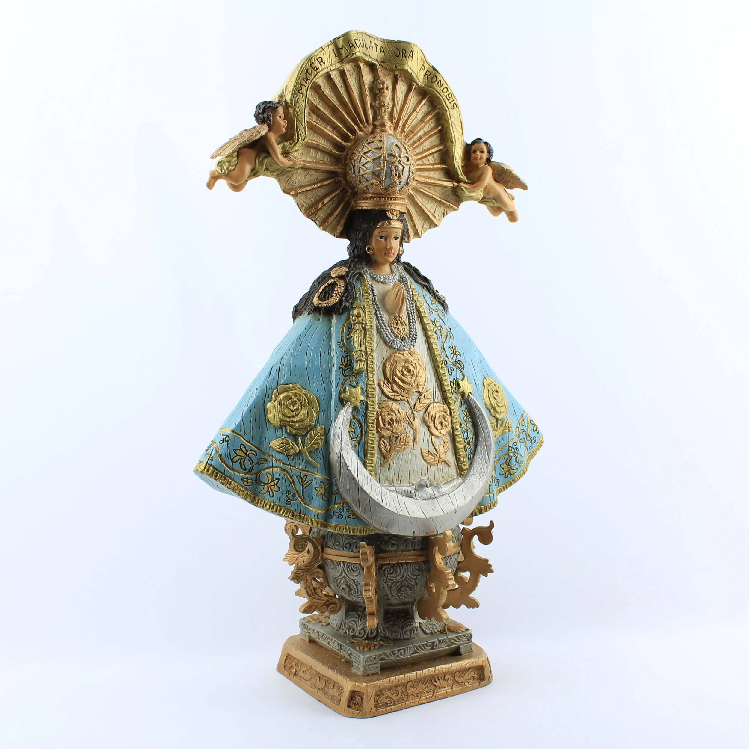 VIRGEN SAN JUAN DE LOS LAGOS TIPO MADERA – La Magia del Angel