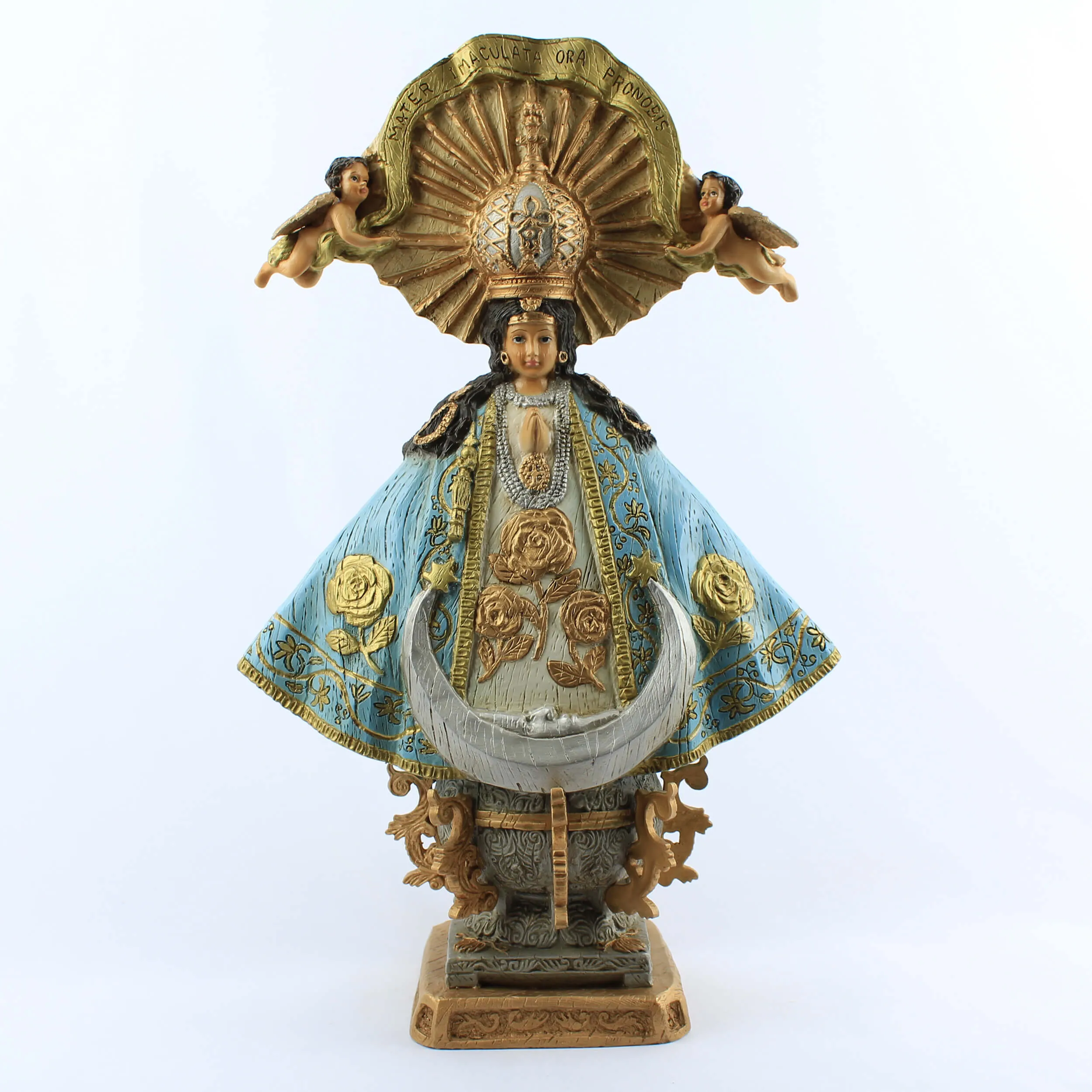 VIRGEN SAN JUAN DE LOS LAGOS TIPO MADERA – La Magia del Angel