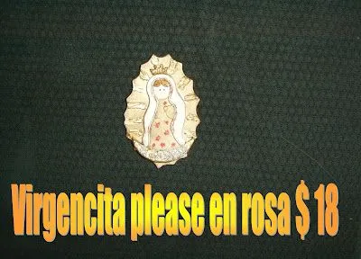 VIRGENCITA PLEASE EN ROSA $ 18