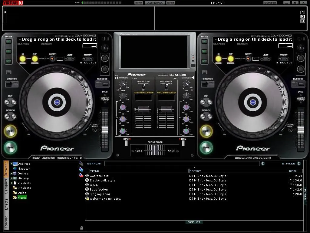 Virtual Dj con Extras