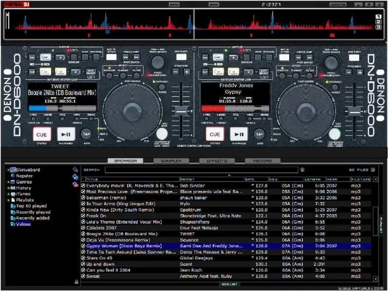 VIRTUAL DJ SOFTWARE - DENON DN-