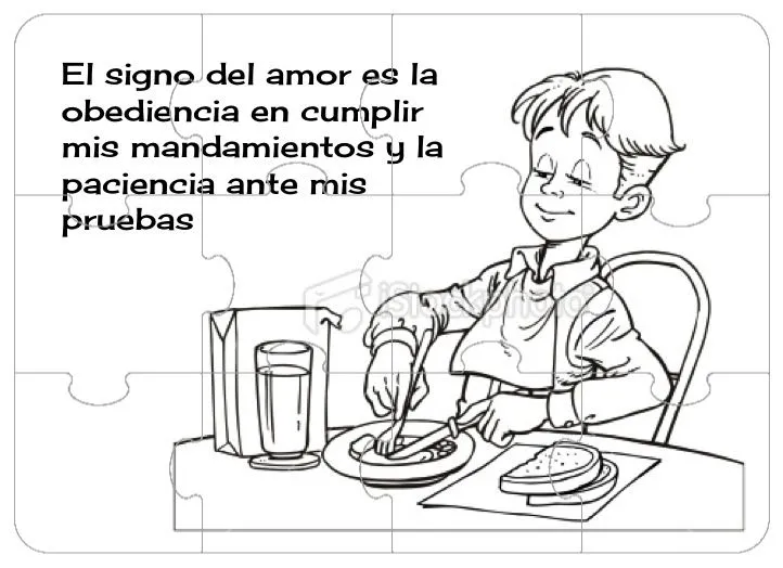 Virtudes para niños: Rompecabezas de la obediencia