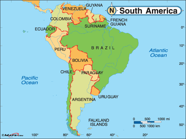 Visa Information for South America - Projectvisa.com