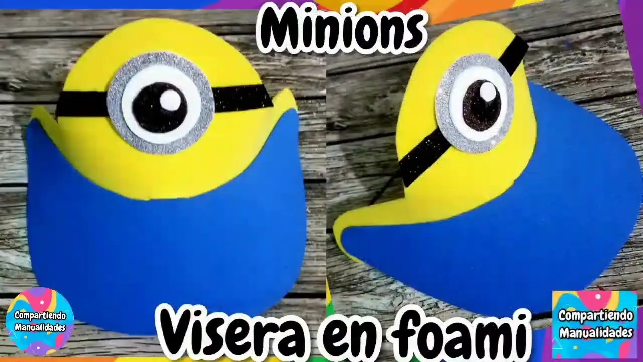 Como hacer una visera minions en foami - YouTube