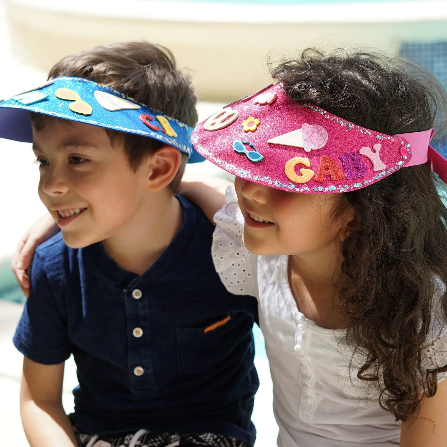 Cómo hacer VISERAS para Niños / Paso a Paso — Ideas Noni