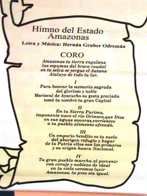 Himno del Estado Bolivar Letra - Imagui