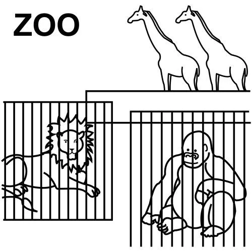 VISITA AL ZOOLOGICO Y PINTA SUS ANIMALES