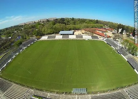 Vista aérea del estadio Alfredo Víctor Viera del club Montevideo ...