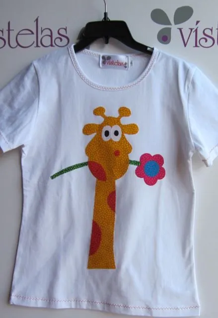 VÍSTELAS: Camiseta JIRAFA
