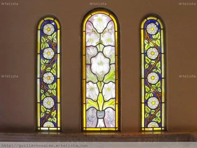 Vitral floral Guillermo Salas - Artelista.com