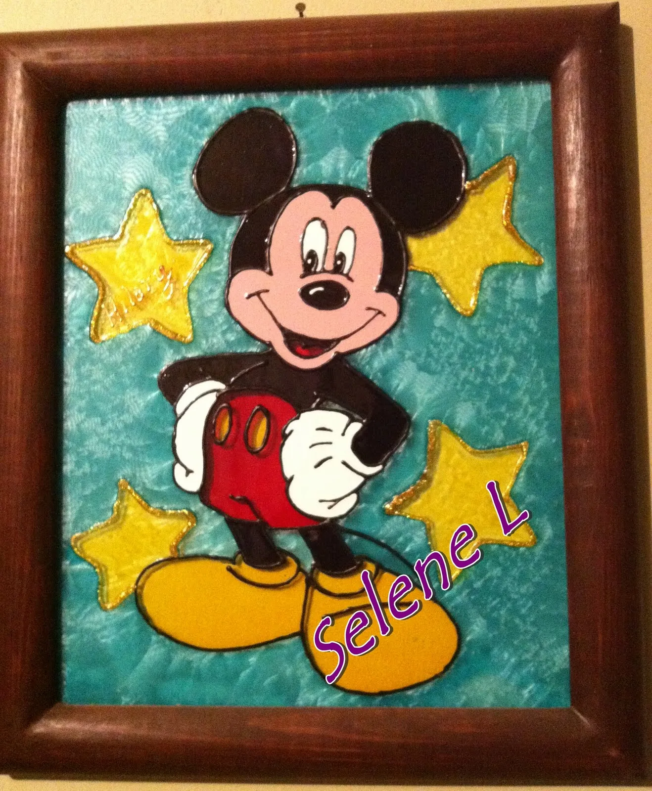 vitral de mickey