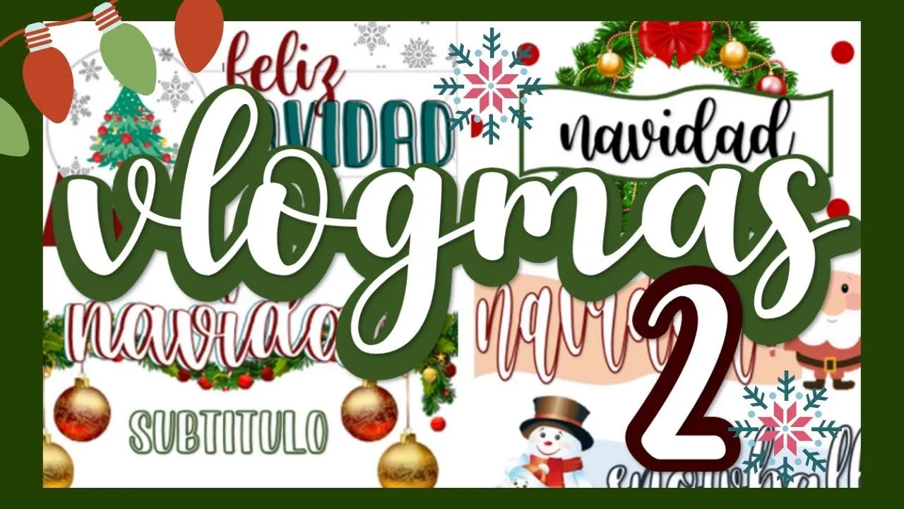 Vlogmas 02❄️ Títulos Navideños en Word