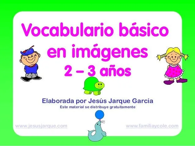 Vocabulario Básico - Imágenes de Inglés.