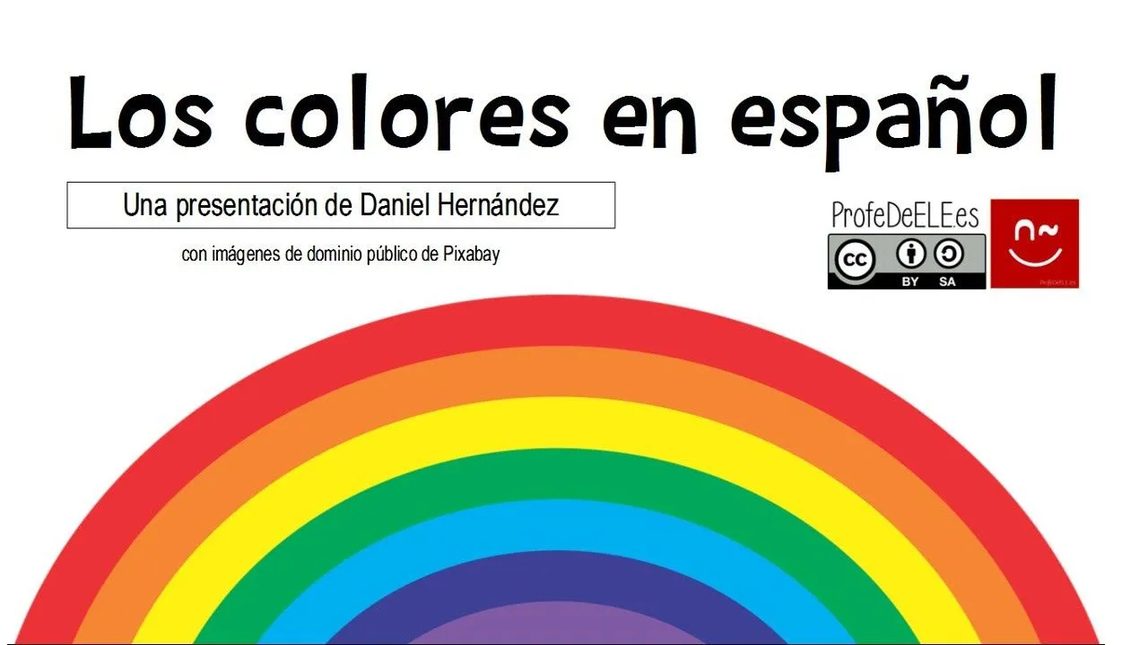 Vocabulario de los colores en español - ProfeDeELE