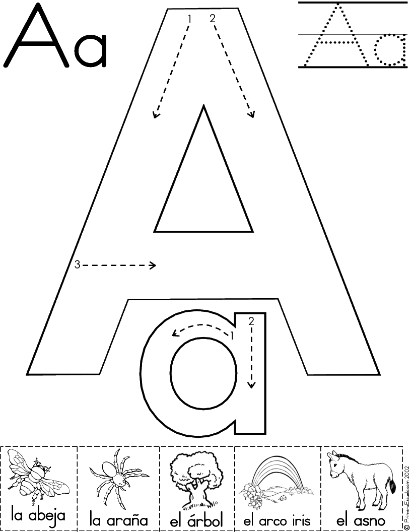 La Vocal A Para Imprimir Imagenes De Vocales E Pictures