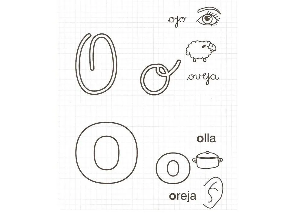 Vocal a manuscrita para colorear - Imagui