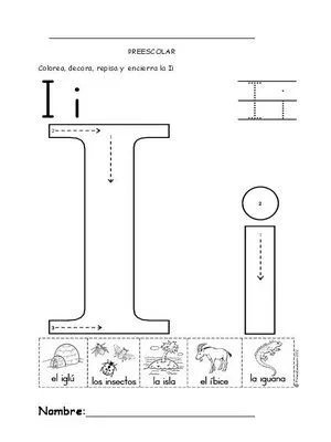 Dibujos con la vocal i - Imagui