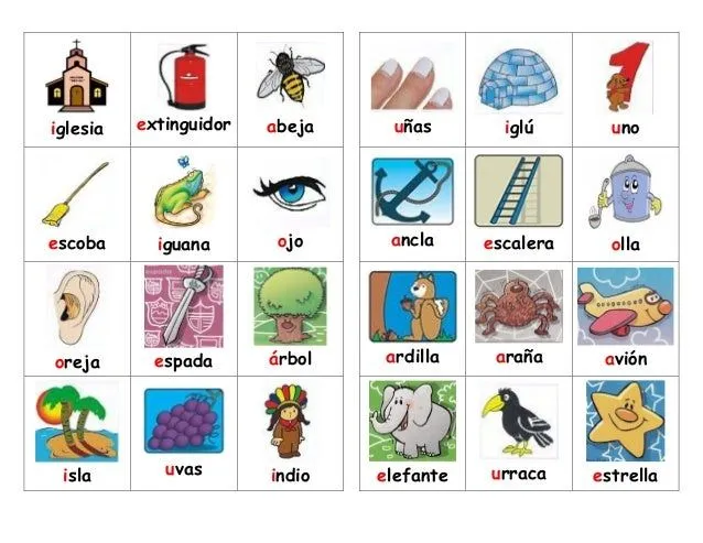 Vocales loteria