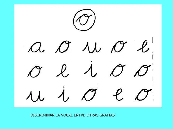 Vocales en manuscritas para imprimir - Imagui