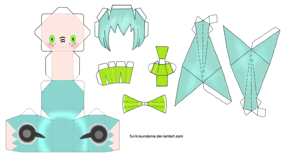 Vocaloid世界: Papercraft !!! vocaloid ♣ !!