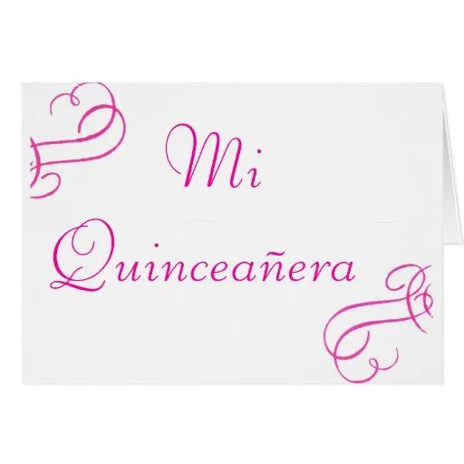 Voluta rosada Rosa del MI Quinceañera- Felicitacion | Zazzle