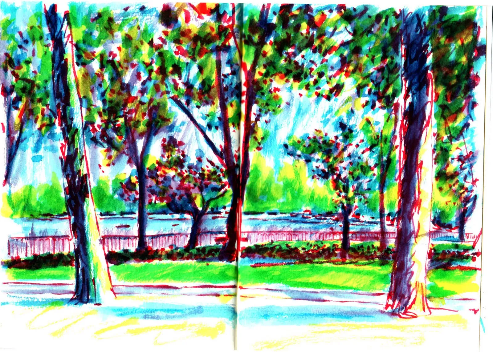 de vuelta con el cuaderno: EN EL RETIRO