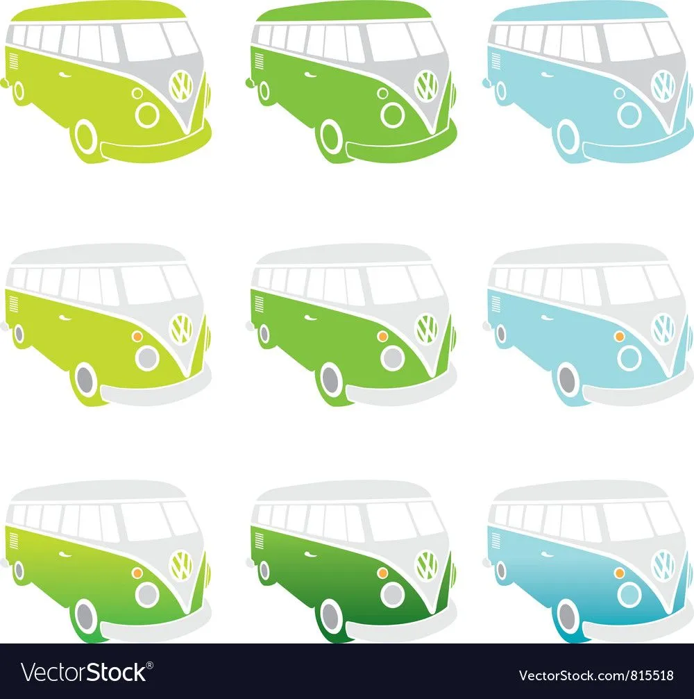 Vw-kombi vector art - Download Vw vectors