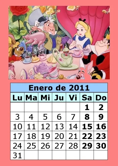 wallalaf: calendario 2011 para imprimir