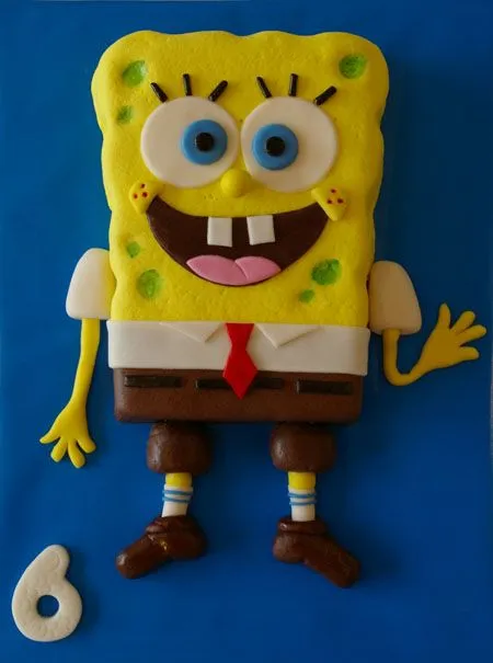 tartas y nubes de azúcar: Tarta Bob Esponja