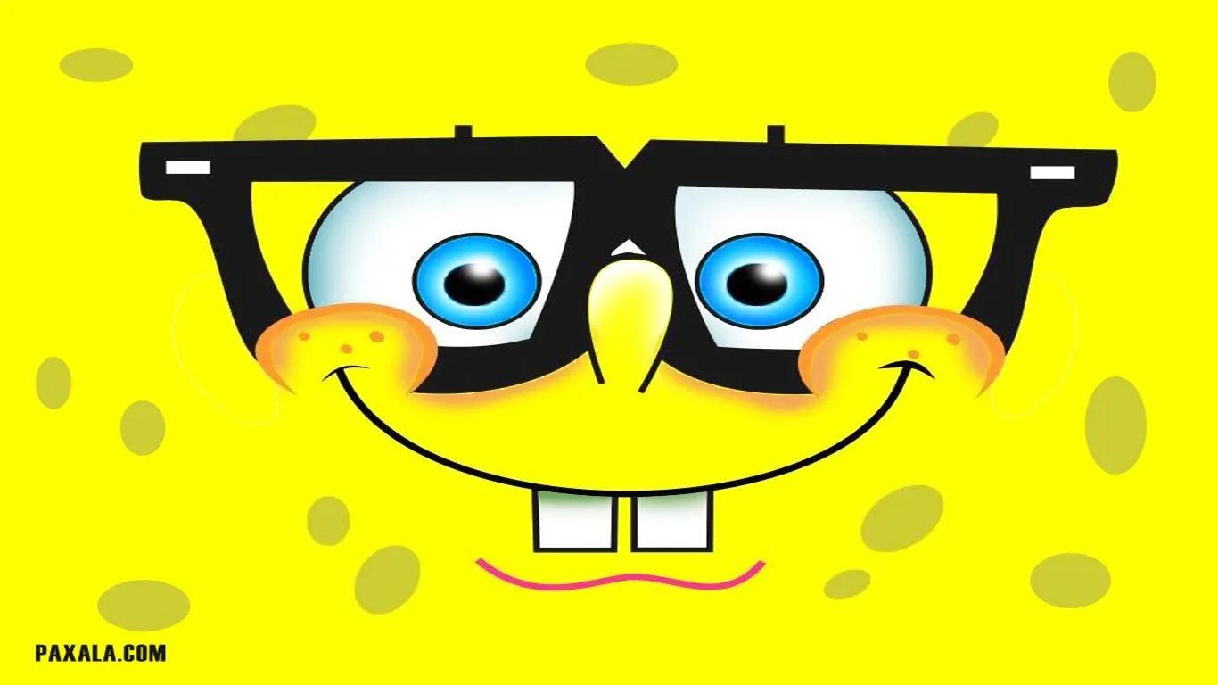 Wallpaper: Cara de Bob Esponja con anteojos