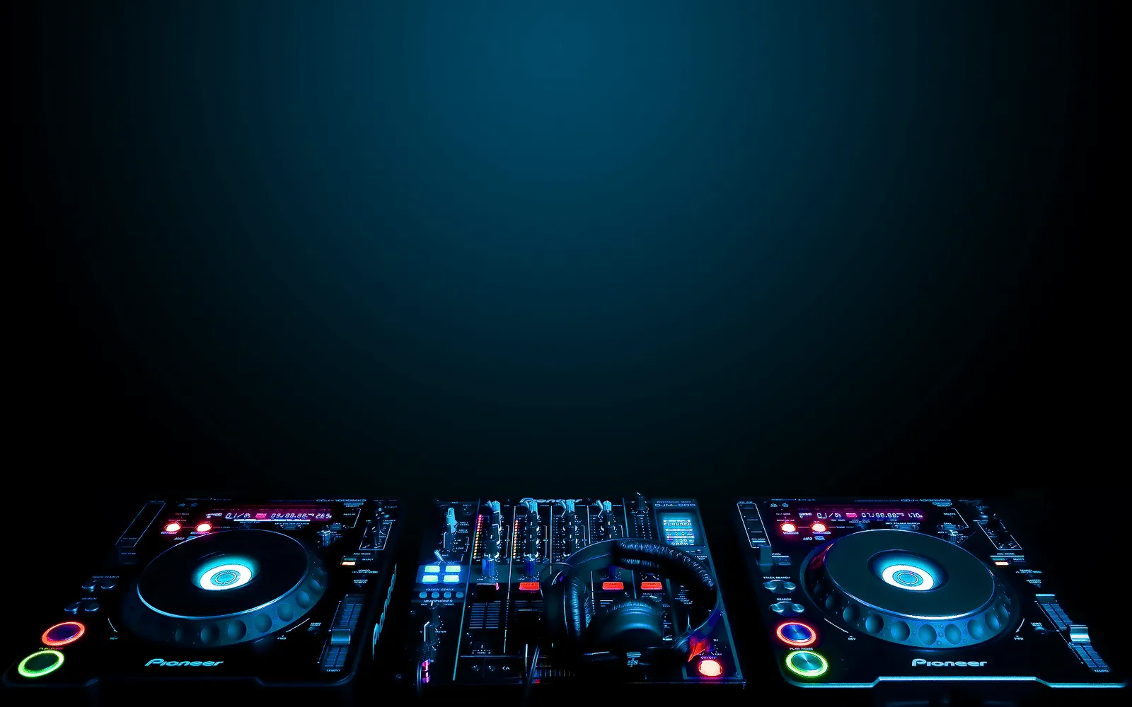 Wallpaper a day: pioneers cdj - 2000 and mixer wallpaper