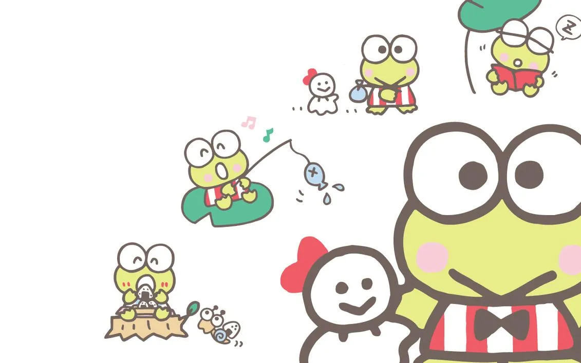 Wallpapers For > Cute Keroppi Wallpaper