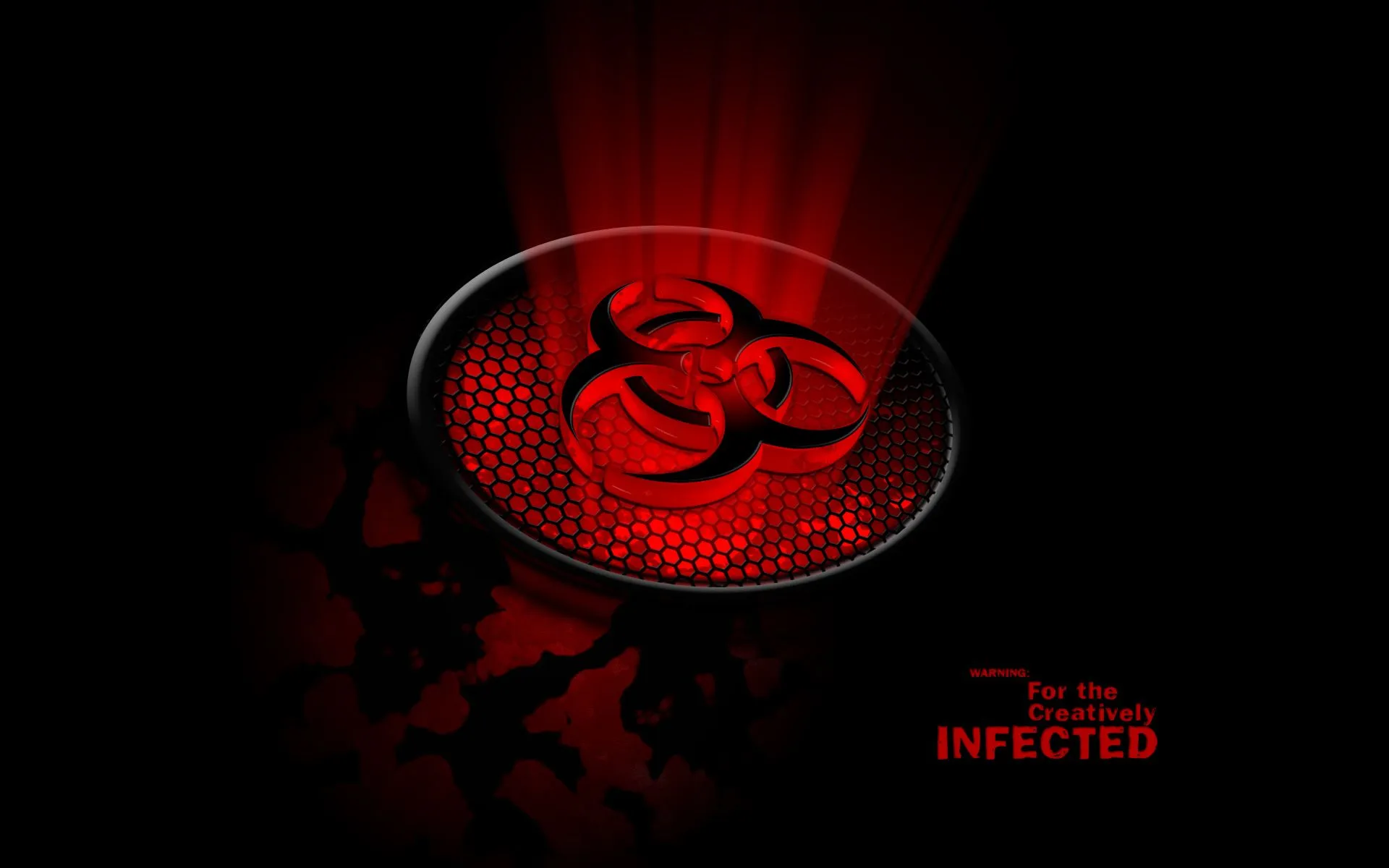 Wallpapers For > Red Biohazard Wallpaper