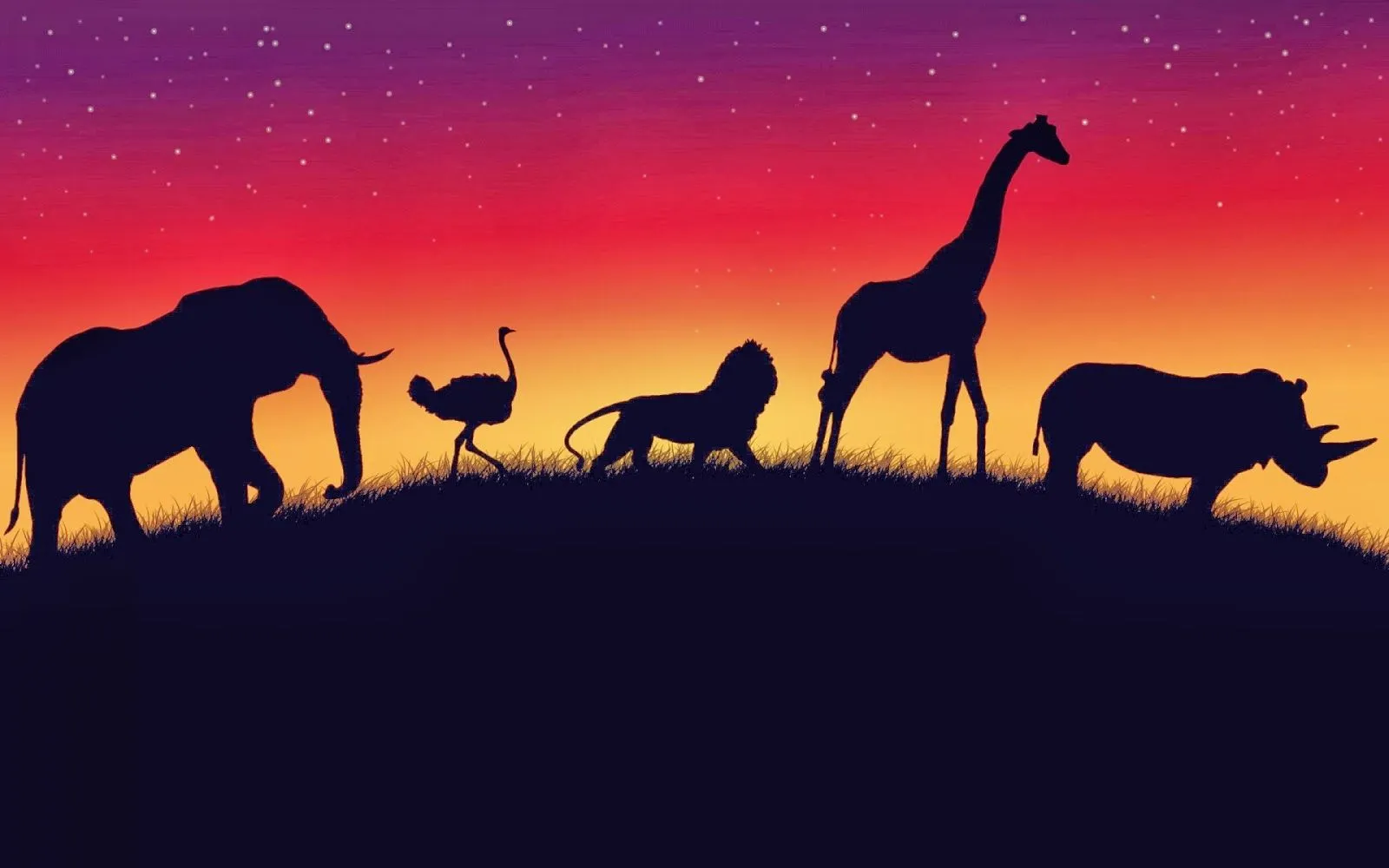 Wallpapers HD: Kenia al atardecer