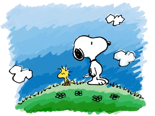 Wallpaper de woodstock y snoopy - Imagui