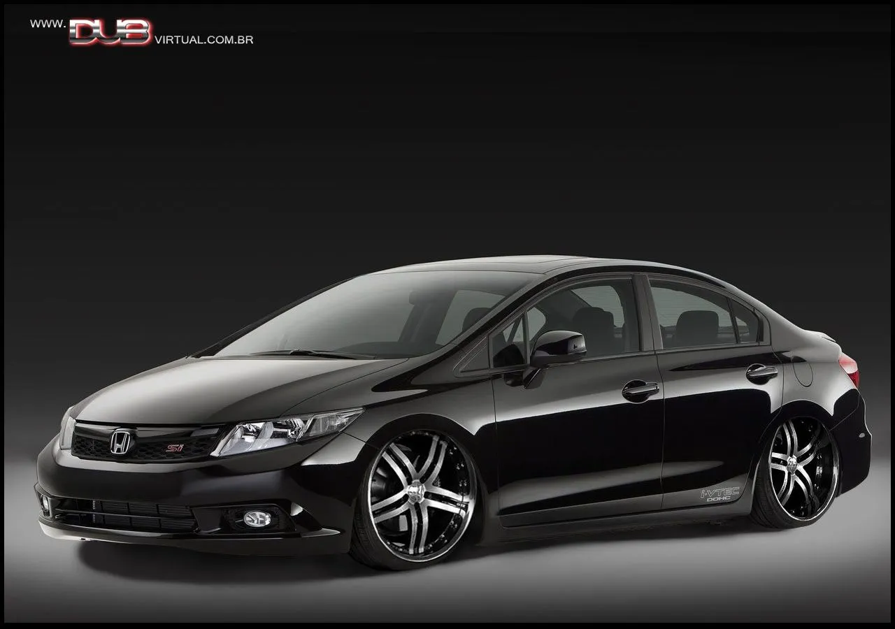  ... /wallpapers: Wallpaper Novo Honda Civic 2012 rebaixado + rodas 20