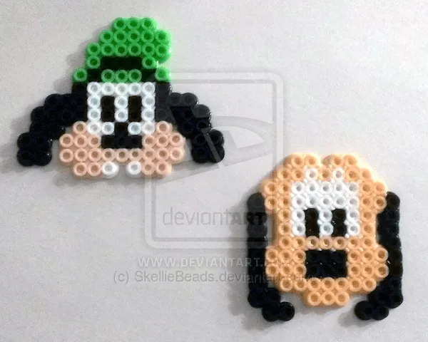 Walt Disney's Goofy and Pluto perler beads by SkellieBeads on ...