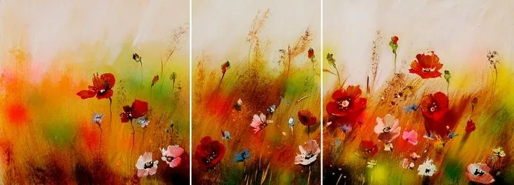 Wandbild voller Blumen | Wandbilder à la artgeist.de | Pinterest