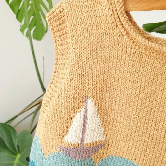 Wavy - Chaleco para niños | Patrones | - Hobbii.es
