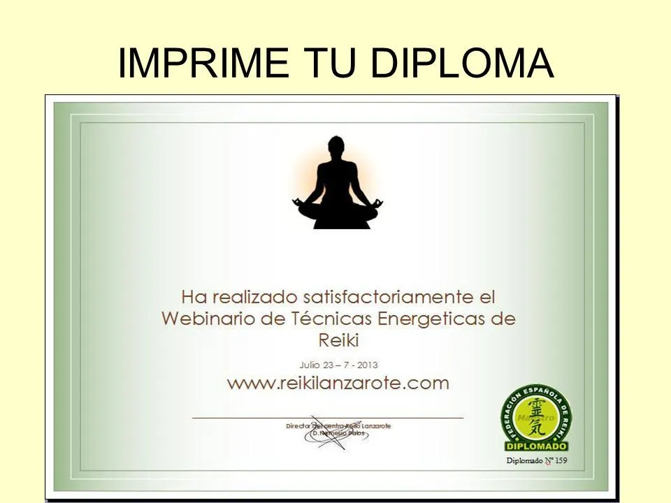 WEBINARIO REIKI LANZAROTE - ppt descargar