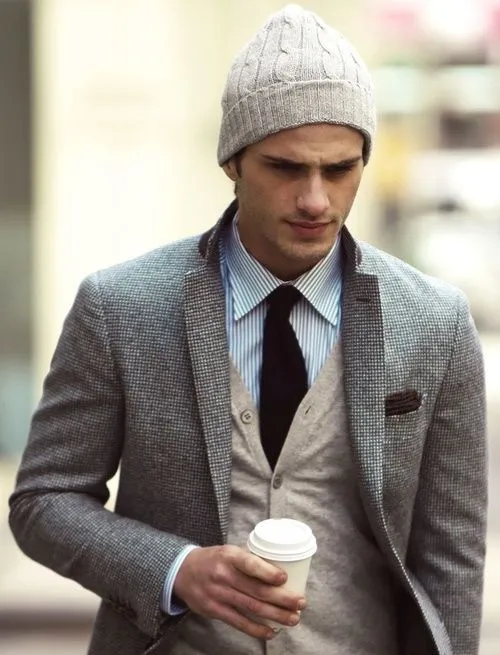 What To Wear With a Beige Beanie | Lookastic for Men